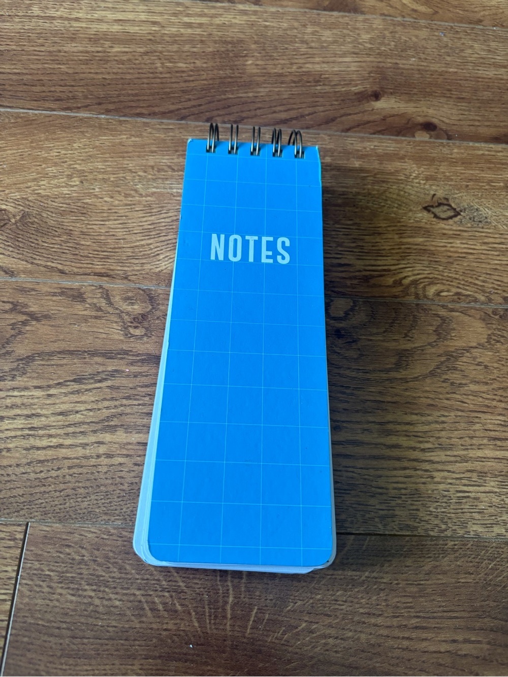 Bright Blue Spiral Notes Notebook